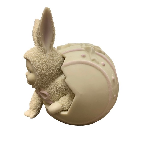 DEPARTMENT 56 Snowbunnies SURPISE IT'S ME Easter Egg Baby Bunny 1994 - Picture 3 of 9